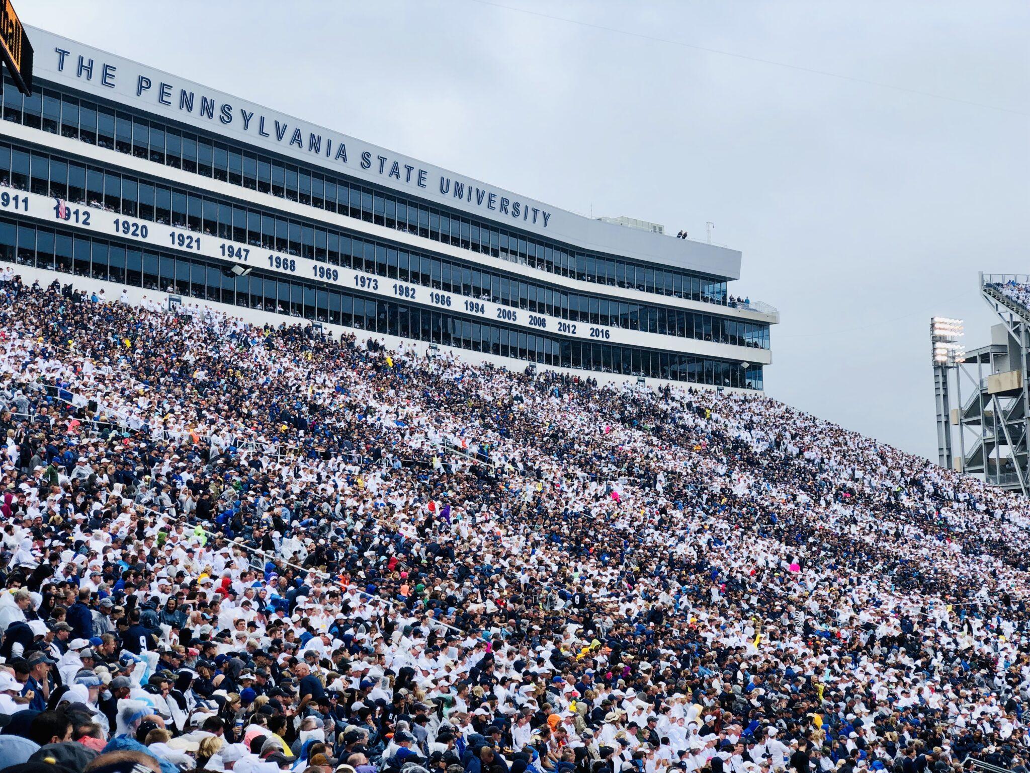 Penn State Stripe Out What Color Should Each Section Wear in Beaver