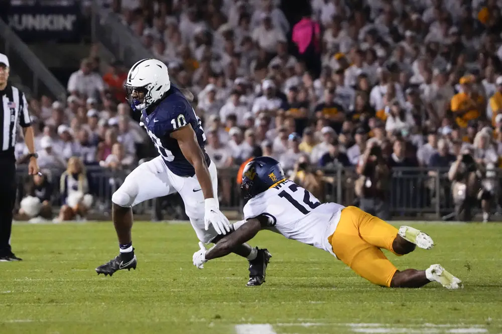 Penn State fans should bring rain gear for the Whiteout game - it is likely  to be wet 