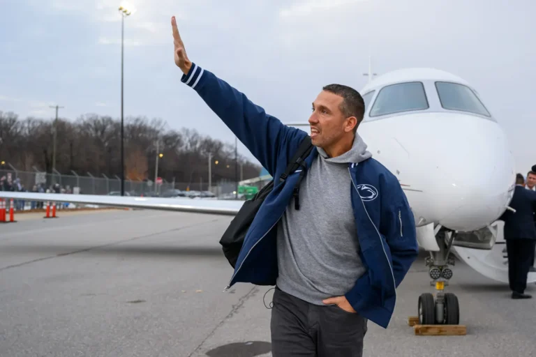 Penn State Football head coach Matt Campbell arrives in Happy Valley.