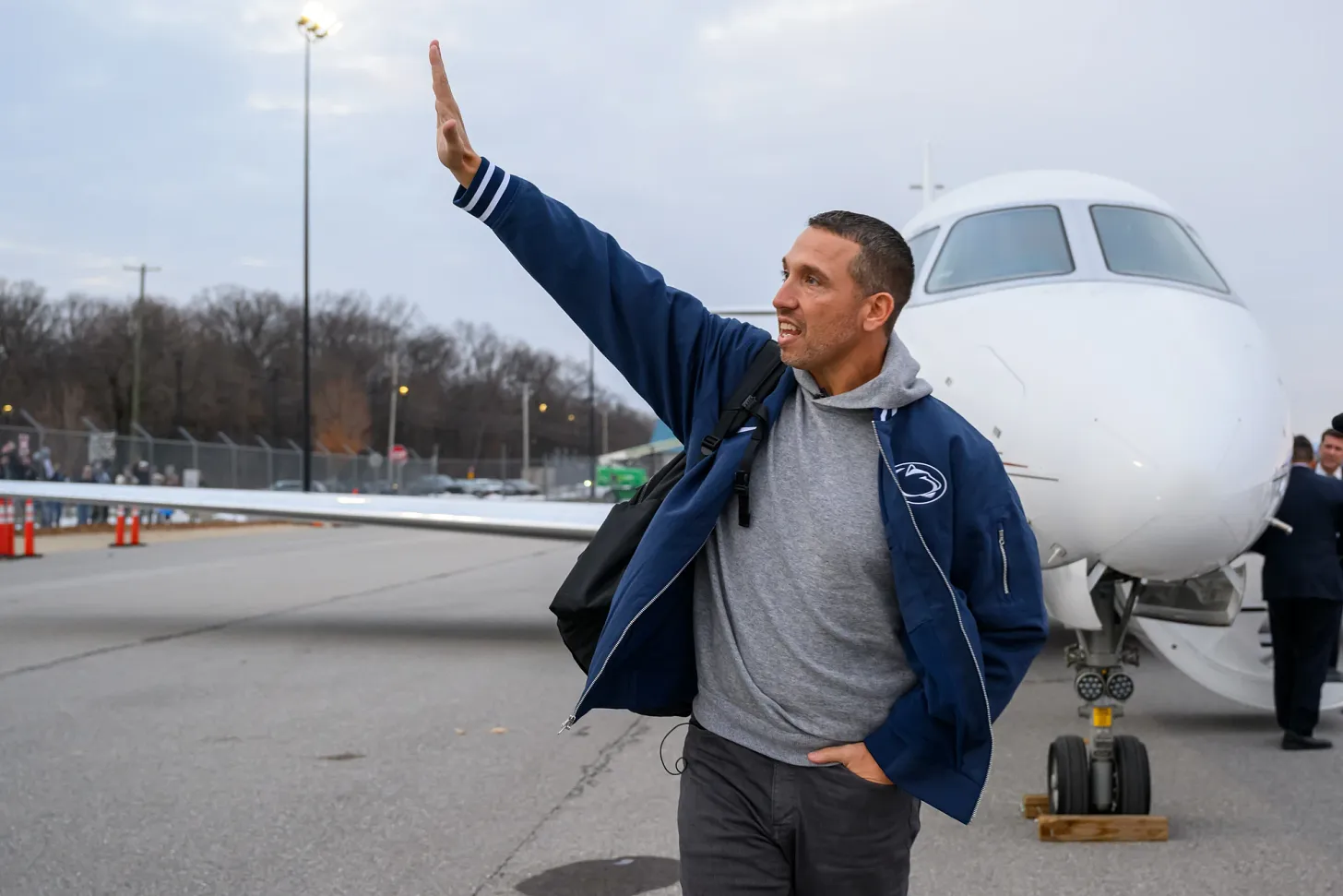 Penn State Football head coach Matt Campbell arrives in Happy Valley.