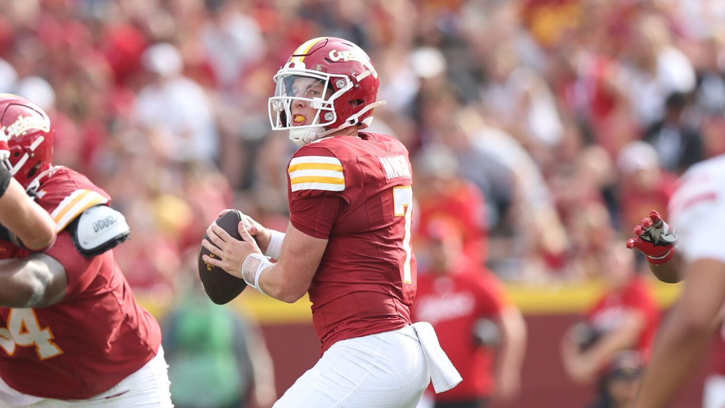 Iowa State Cyclones quarterback Alex Manske could follow Matt Campbell to Penn State, via the transfer portal.