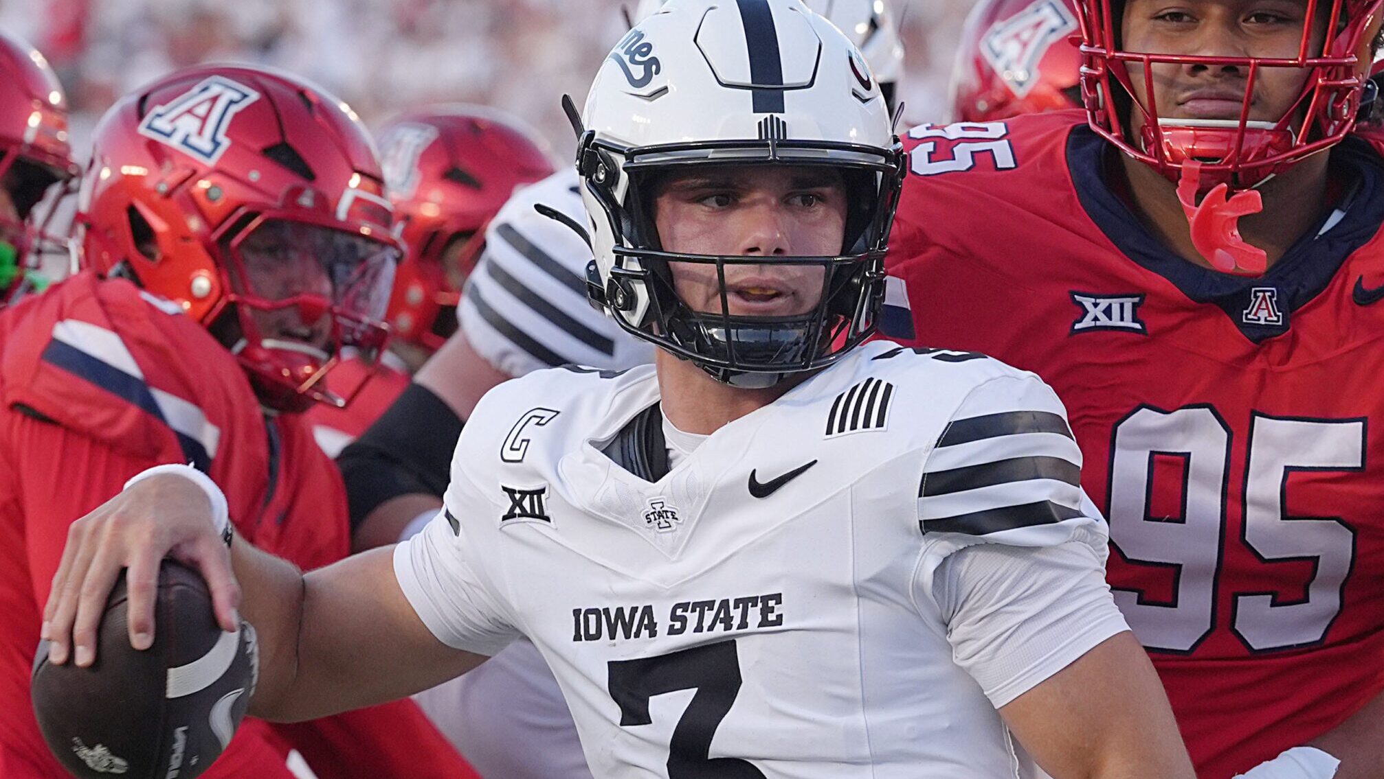 Could Iowa State quarterback Rocco Becht follow Matt Campbell to Penn State, via the transfer portal? 